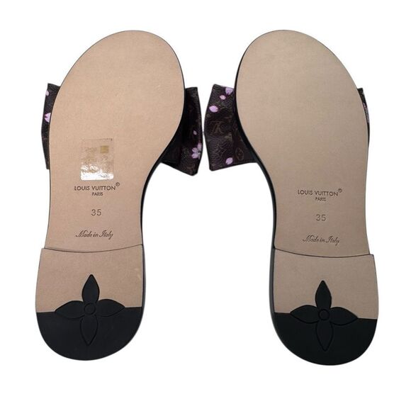 NWT Louis Vuitton x Murakami Lily Flat Mules (35/5) - Picture 9 of 9